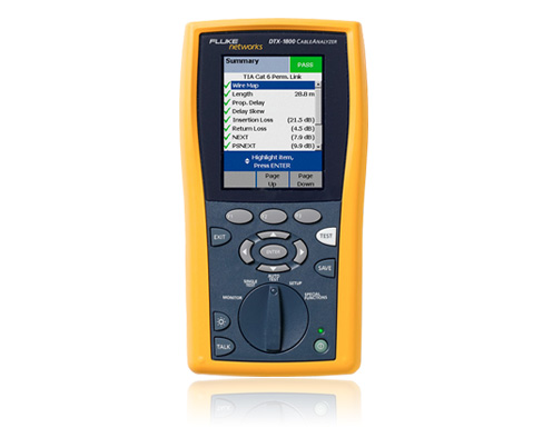 福祿克FLuke DTX-1800電纜認(rèn)證分析儀（DTX1800MS,DTX-1800-ES）網(wǎng)線光纖測(cè)試儀