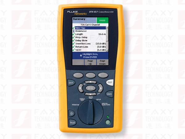 福祿克Fluke DTX-ELT CableAnalyzer電纜認證分析儀DTX-ELT PRO